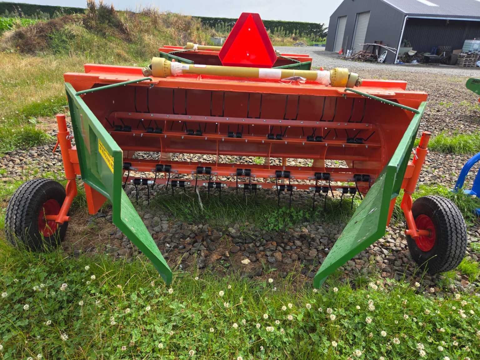 Grass conditioner agricultural equipment